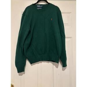 Men's Polo Ralph Lauren cotton sweater sz M TWO LIGHT SPOTS #3027